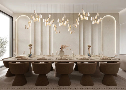 Marble Rhythm Dining Room | 16x12 Feet