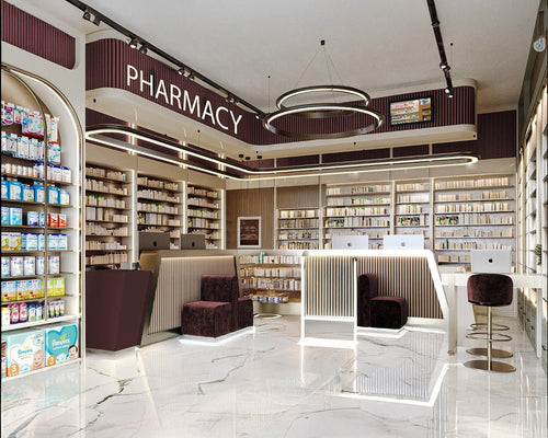 Modern Pharmacy Interior Design Overview