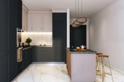 Transitional Elegance Island Kitchen with Contemporary Accents