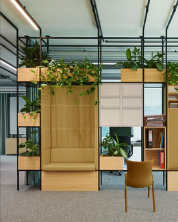 Biophilic Office Partition & Storage Unit