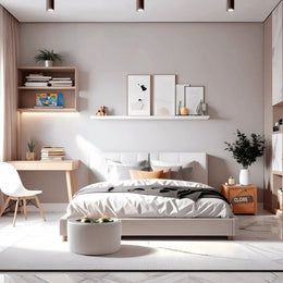 Accented Kids Room with Scandinavian Influences