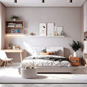 Accented Kids Room with Scandinavian Influences