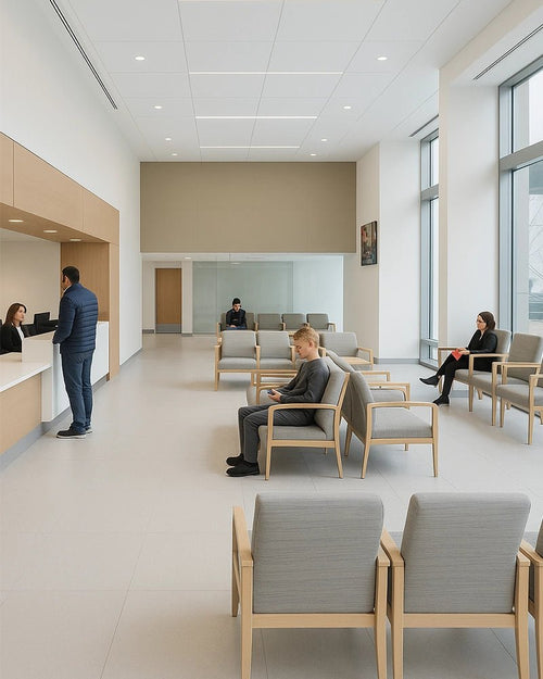 Contemporary Minimalist Reception & Patient Lounge – Healthcare Meets Hospitality