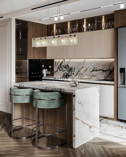 Open Bar Counter Style Kitchen