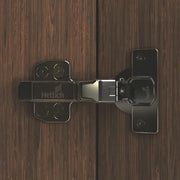Onsys Magma Black Hinge Opening angle 105° (Silent) with 4 Hole Mounting Plate