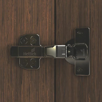 Onsys Magma Black Hinge Opening angle 105° (Silent) with 4 Hole Mounting Plate