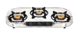 COOKTOP CRYSTAL 3BB SS