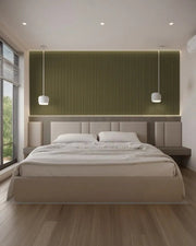 Modern Minimalist Guest Bedroom with Natural Warmth