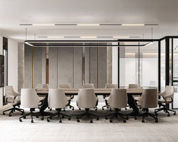 Sculpted Minimalist conference with Architectural Elegance