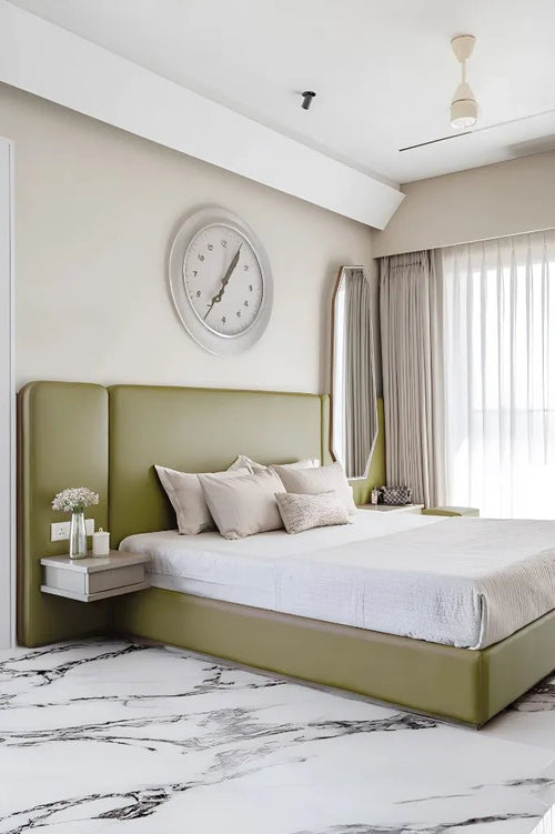 Modern Minimalist Guest Bedroom with Earthy Elegance