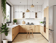 Contemporary Rustic U-Shaped Kitchen