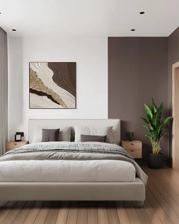 Modern Earthy Contemporary Guest Bedroom