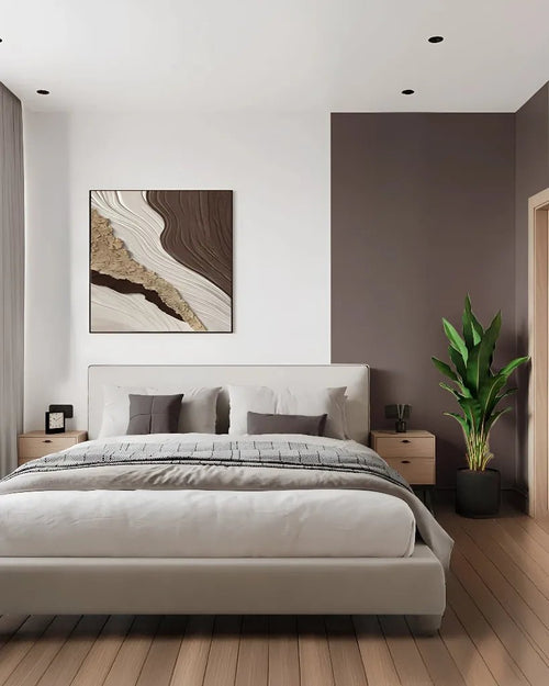 Modern Earthy Contemporary Guest Bedroom