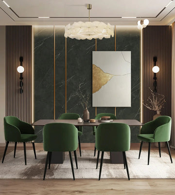 Emerald Luxe Dining Room | 16x12 Feet
