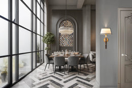 Elegant Modern Dining Room with Luxurious Details