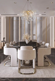 Serene Curves Dining Room | 16x12 Feet