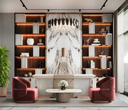 Luxurious Marble Office Interior Home Office