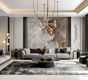 Ultra-Luxury Backlit Onyx-Inspired Feature Wall for Living Rooms