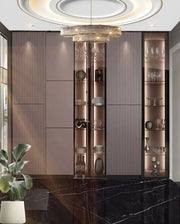Modern Luxe Combination Wardrobe with Open Glass Display