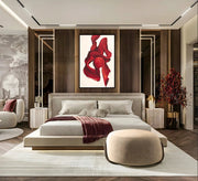 Modern Bedroom with Warm Wood Accents and Luxe Touches