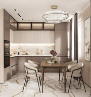 L-Shaped Kitchen with Attached Dining
