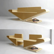 Futuristic Modular Sofa with Integrated Storage