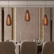 Multi Tasker (Smokey Grey) Textured Glass Pendant Light