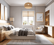 Teen Bedroom Design With Natural Light and Warm  Wooden Accents
