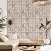 Traditional Indian–Mughal miniature style wallpaper Jharokha